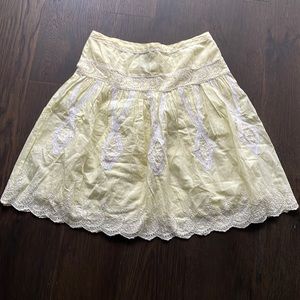 Lithe by Anthropologie Eyelet Lace Skirt